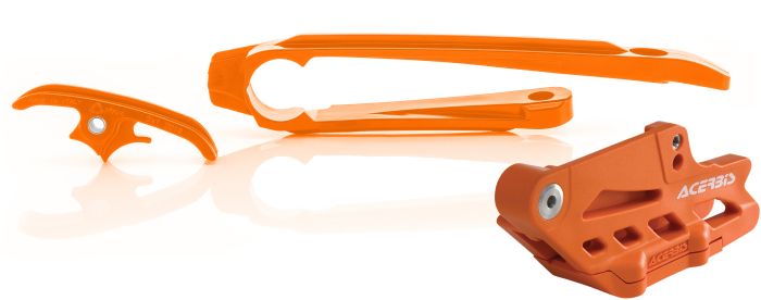 Acerbis Chain Guide / Slider Kit  Orange