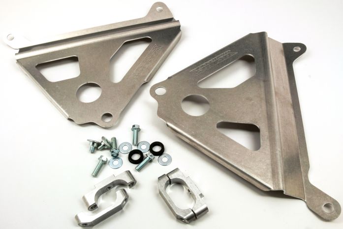 Works Radiator Braces Yz250f  Silver