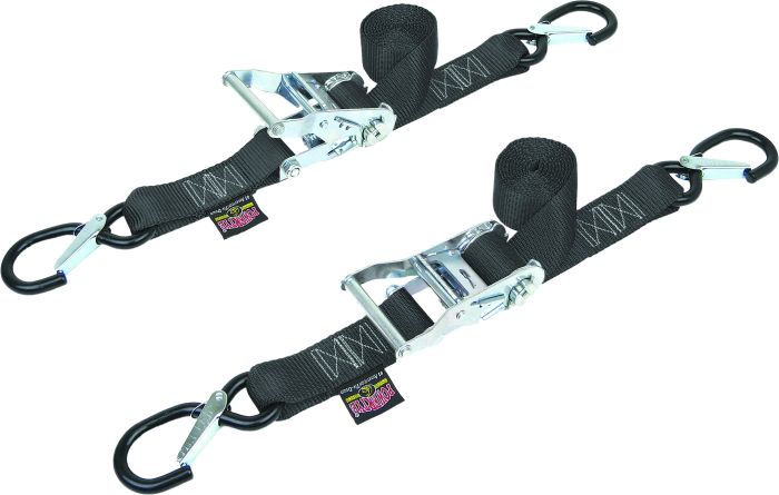 1 1/2" Fat Ratchet Straps W/secure Hooks