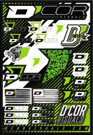 D-cor Logo Decal Sheet 12"x18"  Acid Concrete