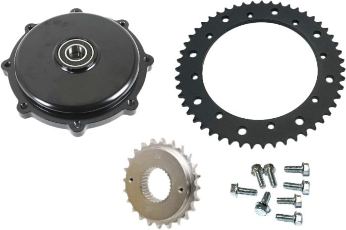 Harddrive Cush Drive Chain Conv Kit Black `09-16 Flt  Black