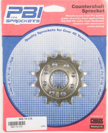 Pbi Front Cs Sprocket Steel 14t-520 Suzuki  Acid Concrete