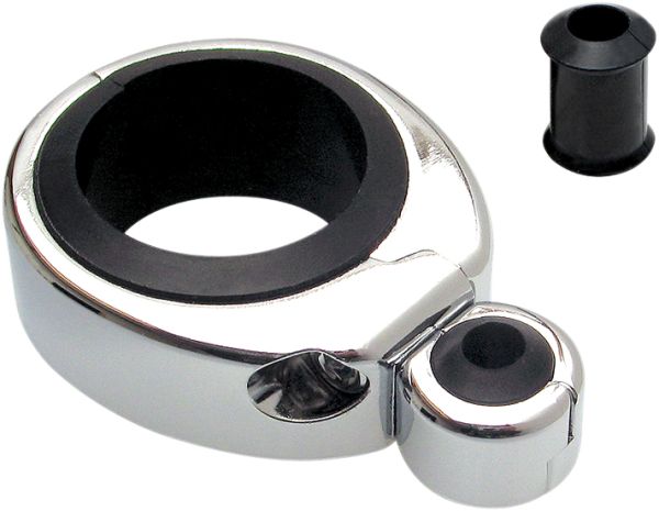 Motion Pro Cable Clamp 1 1/4"-1 1/2" Single Thr/clu Chrome  Alpine White