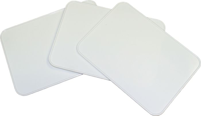 Uni Plastic Number Plate 7"x10" 3/pk  White