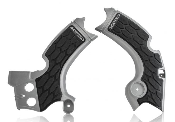 Acerbis X-grip Frame Guard Silver/black  Silver/Black