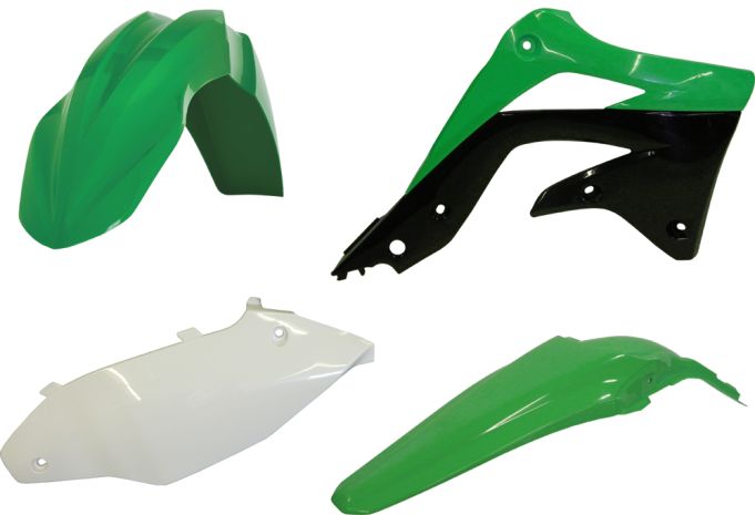 Acerbis Plastic Kit Green  Green/Black