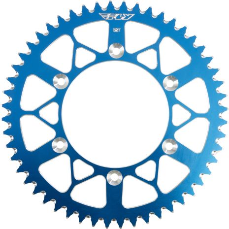 Fly Racing Rear Sprocket Aluminum 52t-520 Blu Husq/ktm  Blue