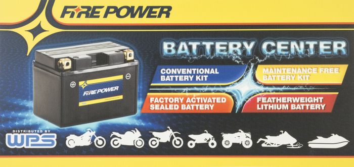 Fire Power Battery Rack Sign  Acid Concrete