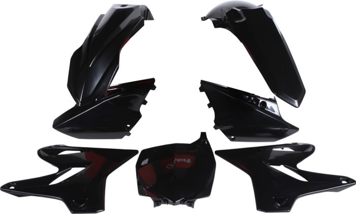 Polisport Plastic Body Kit Black  Black