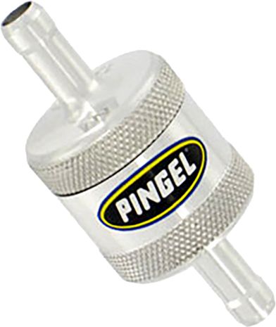 Pingel Ent Fuel Filter Super Short Satin 5/16" In/out  Acid Concrete