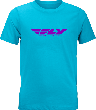 Youth Fly Racing Corporate Tee Blue/purple Yl Youth Large Blue/Purple