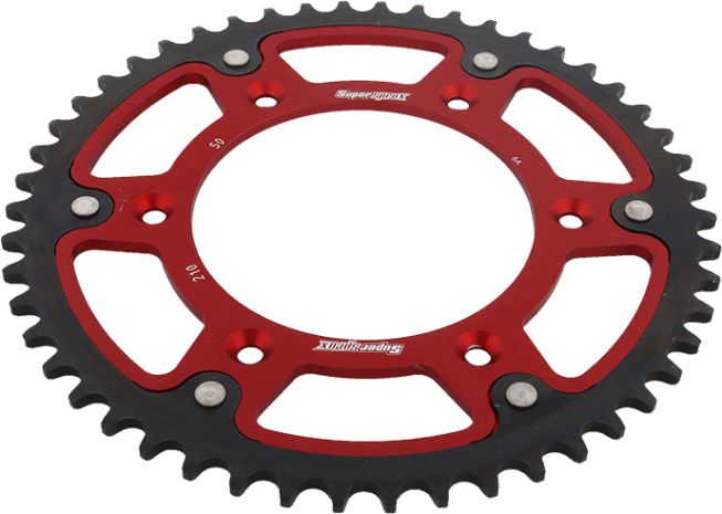 Supersprox Rear Stealth Sprocket Alu/stl 50t-520 Red Honda  Red