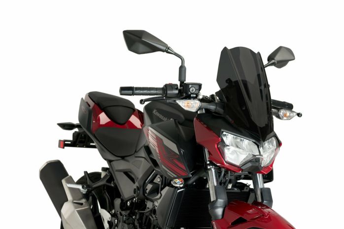 Puig Windscreen Naked New Gen Kawasaki Dark Smoke  Dark Smoke