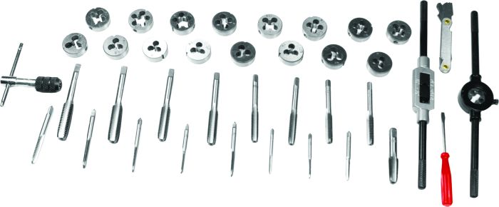 Performance Tool 40 Pc Sae Tap Die Set  Acid Concrete