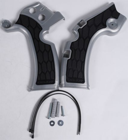 Acerbis X-grip Frame Guard Silver/black