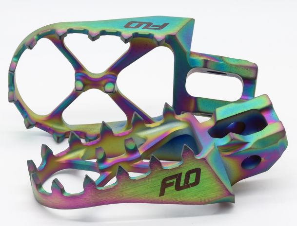 Flo Motorsports Titanium Foot Pegs Jet Fuel Husaberg/ktm  Acid Concrete