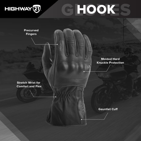 Hook Gloves  Black