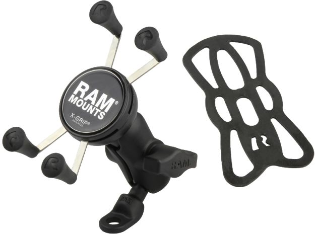 Ram X-grip Phone Mount W/9mm Angled Bolt Head Adapter  Acid Concrete