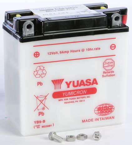 Yuasa Battery Yb9-b Conventional  Acid Concrete