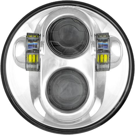 Cyron Headlight 5.75" Chrome 5.75 in. Acid Concrete