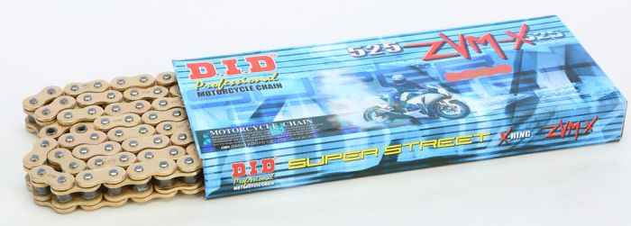 D.i.d Super Street 525zvmx-120 X-ring Chain Gold  Gold