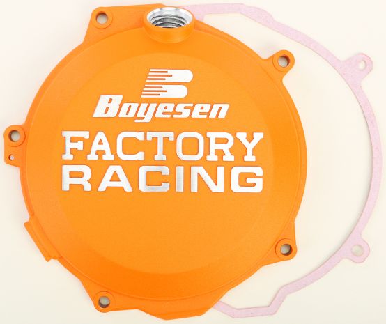 Boyesen Factory Racing Clutch Cover Orange  Orange