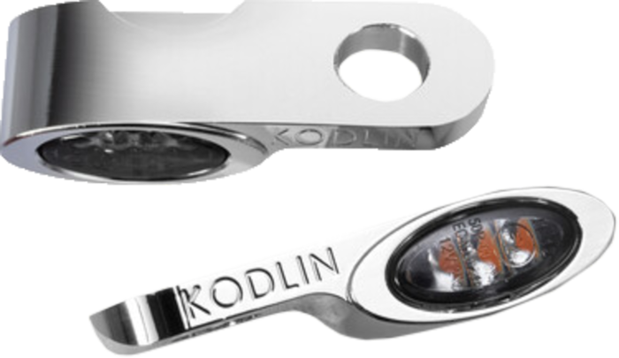 Kodlin Usa Chrome Elypse Led 2-1 Universal Turn Signals  Acid Concrete