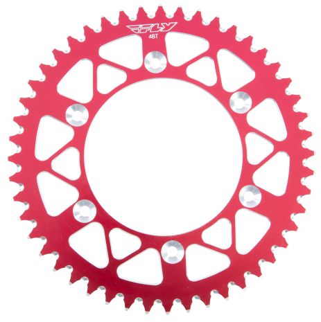 Fly Racing Rear Sprocket Aluminum 48t-520 Red Honda  Red