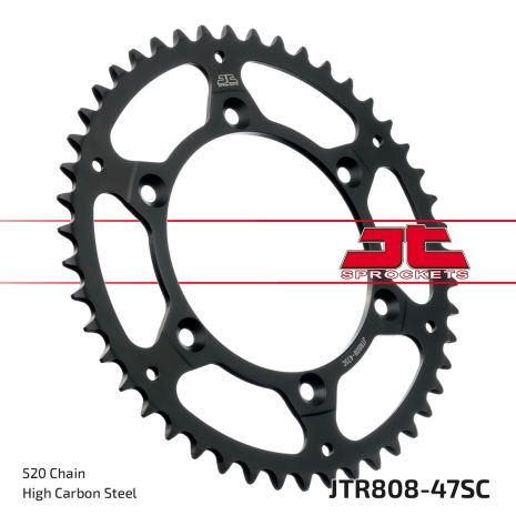 Jt Rear Sprocket Steel 47t-520 Kawasaki/suzuki  Acid Concrete