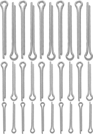 Bolt Cotter Pin Assortment 75 Piece Kit  Acid Concrete