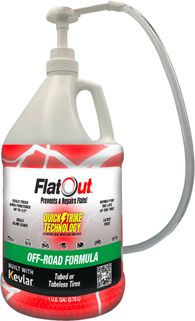 Flat Out Tire Sealant 1 Gal 4/case  Acid Concrete