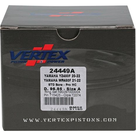 Vertex Piston Kit Hc Forged 96.95/std 13.8:1 Yamaha  Acid Concrete