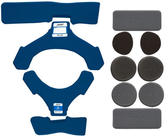 Knee Brace Replacement Pad Set  Blue