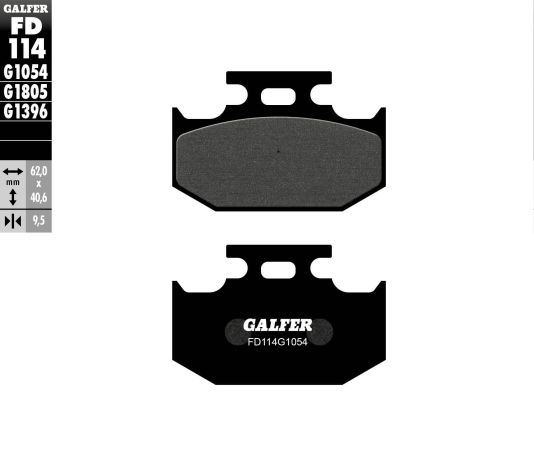 Galfer Brake Pads Semi Metallic Fd114g1054  Acid Concrete