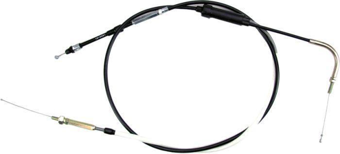 Motion Pro Black Vinyl Throttle Cable  Alpine White