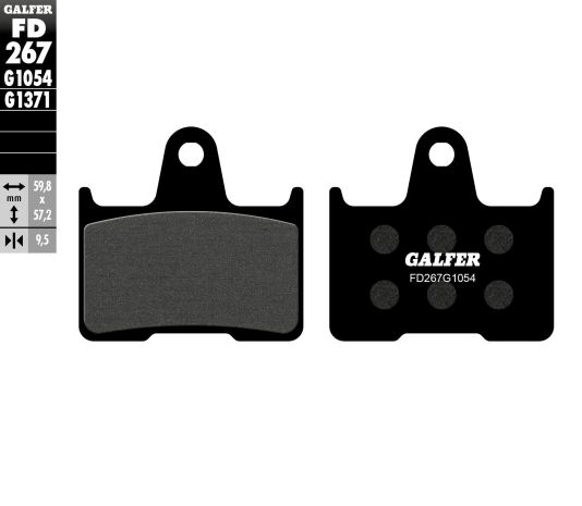 Galfer Brake Pads Semi Metallic Fd267g1054  Acid Concrete