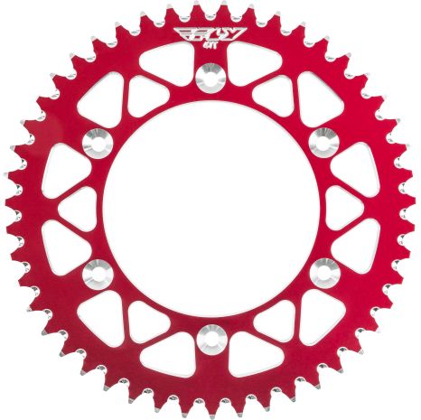 Fly Racing Rear Sprocket Aluminum 47t-520 Red Honda  Red