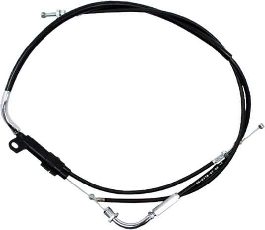 Motion Pro Black Vinyl Throttle Pull Cable  Black