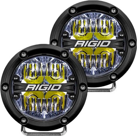 Rigid 360-series 4in Drive White Back Light/2  Acid Concrete