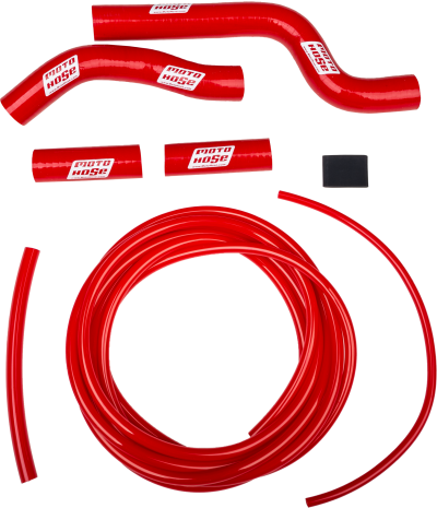 Moto Hose Silicone Hose Kit (red)  Red