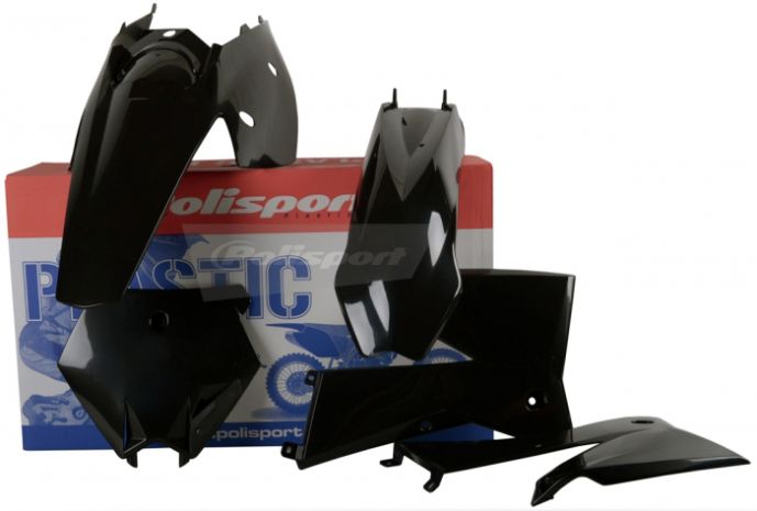 Polisport Plastic Body Kit Black  Black