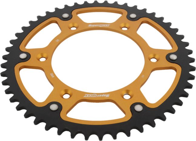 Supersprox Rear Stealth Sprocket Alu/stl 50t-520 Gld Husaberg/husq/ktm  Gold