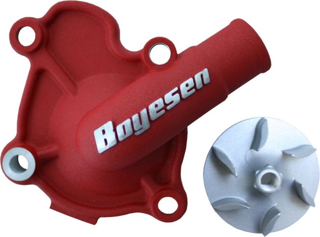 Boyesen Waterpump Cover & Impeller Kit Red  Red