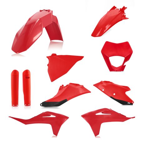 Acerbis Full Plastic Kit Gas-gas Red  Acid Concrete