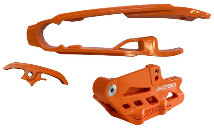 Acerbis Chain Guide / Slider Kit  Orange