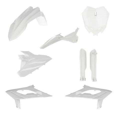 Acerbis Full Plastic Kit Beta White  Acid Concrete