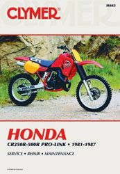 Clymer Repair Manual Honda Cr250-500r  Acid Concrete