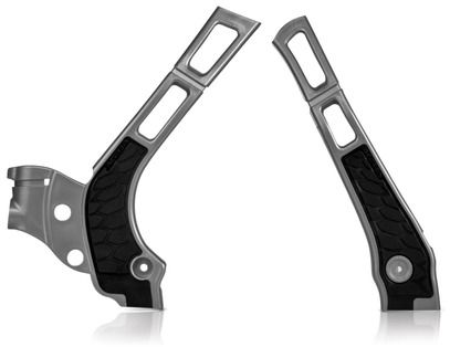 Acerbis X-grip Frame Guard Silver/black  Silver/Black