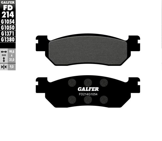 Galfer Brake Pads Semi Metallic Fd214g1054  Acid Concrete