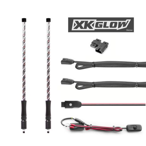 Xk Glow 2 Pc 32" Whip With Xkchrome Controller  Acid Concrete